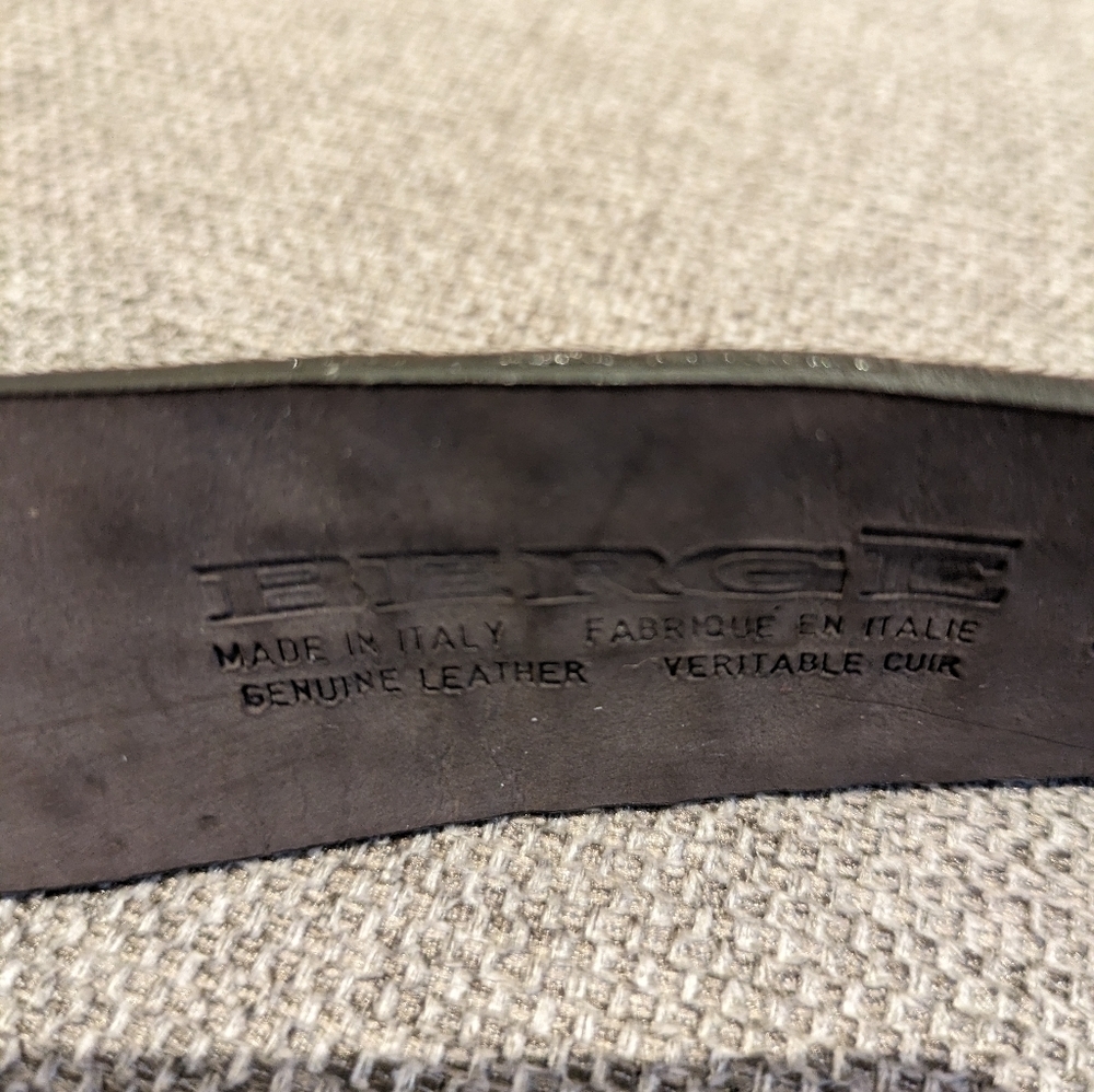 Berge belt genuine leather size S color brown made in Italy - Picture 7 of 11